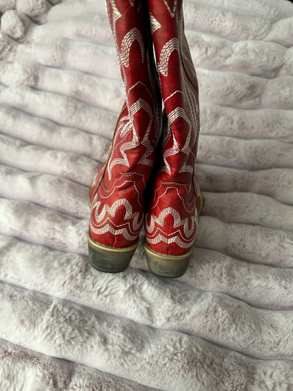 Women size 9 or 40 RED Western Cowboy Boots Brand New - Picture 5 of 12